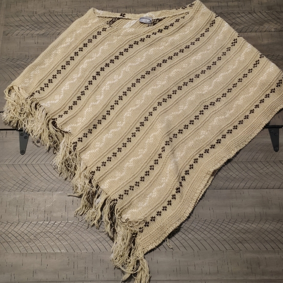 Vintage 90s Rave Knitted Poncho - Picture 2 of 5